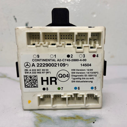 2015-2018 Mercedes-Benz C300 Door Control Unit Module A 2229002109 W205 C-Class