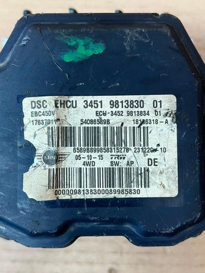 2014-2016 Mini Cooper R60 R61 ABS DSC Brake Pump Module 9813830