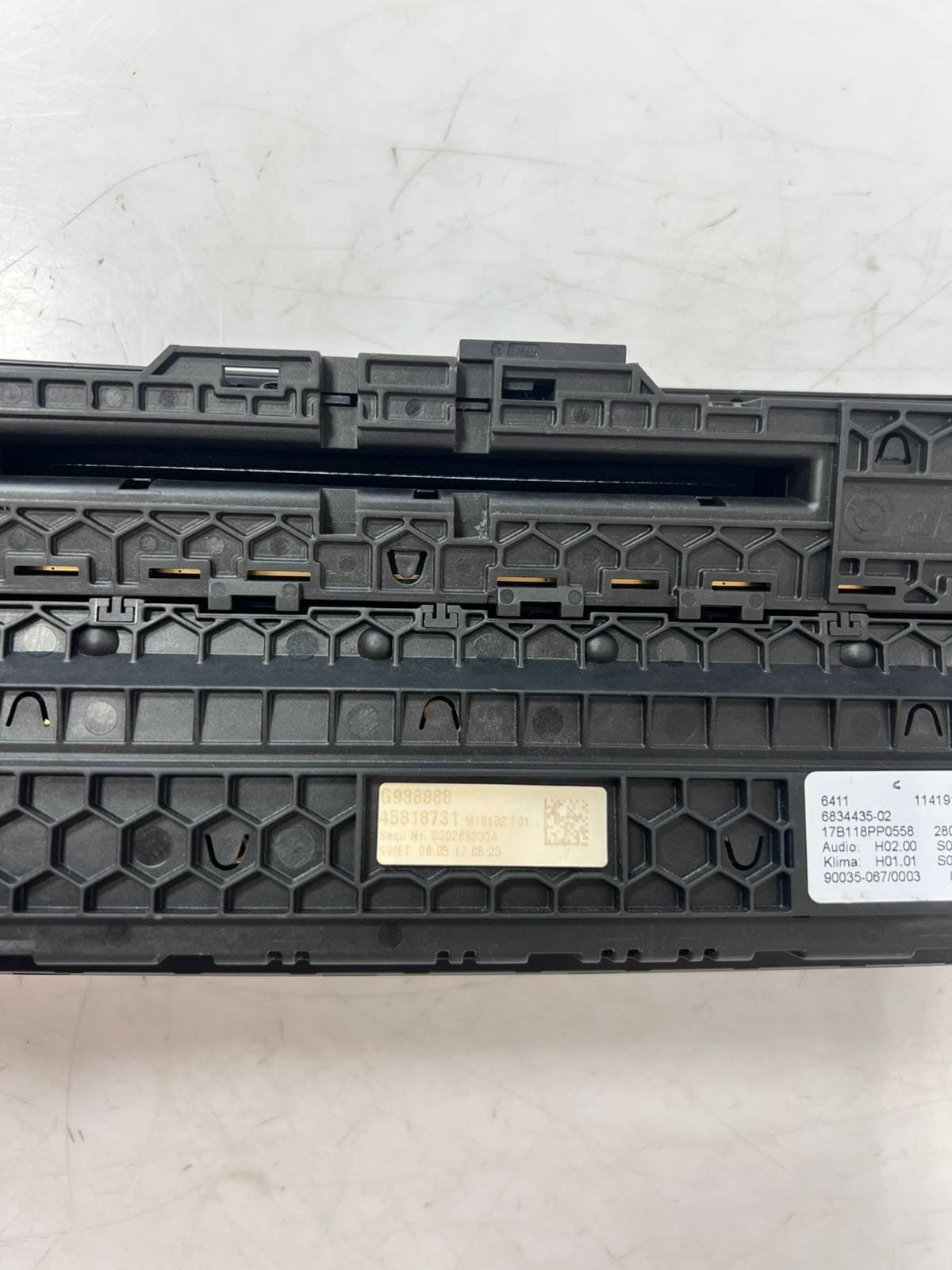 2016 BMW 5 Series G30 G31 A/C condition Climate heater Control Panel 6834435 OEM