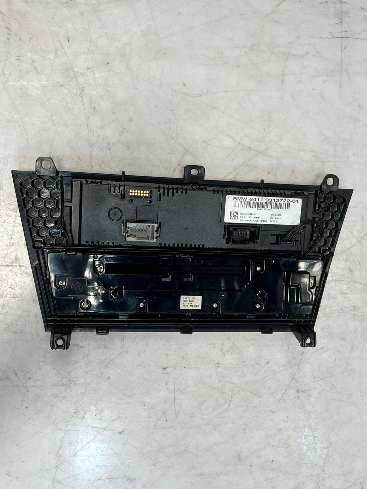 2010-2017 BMW X3 F25 and X4 F26 Climate Control A/C Panel 9312722 OEM