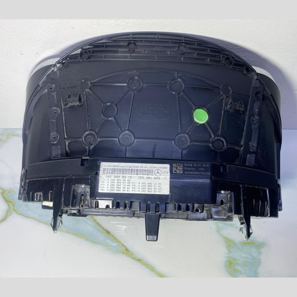 14-20 Mercedes-Benz W205 C-Class Instrument Cluster Speedometer A205 9009915 OEM