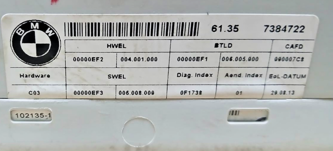 BMW F15 F16 F31 F36 Module Control Unit Trunk Lid Rear Tailgate Lift 7384722