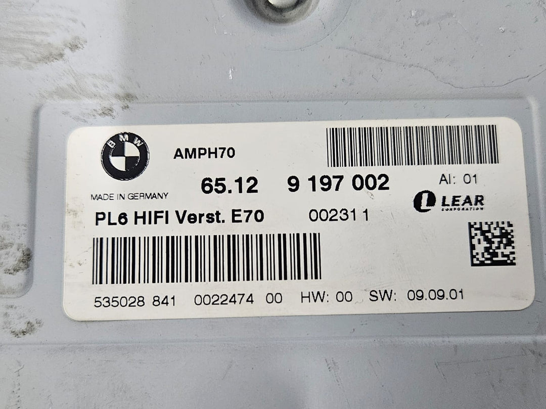 OEM BMW X5 Series E70 AMP HiFi Audio Sound Amplifier Control Unit 9197002