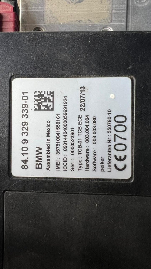 2012-2013 BMW 135i Bluetooth Module 9329339  1 2 3 4 5 Series F10 F11