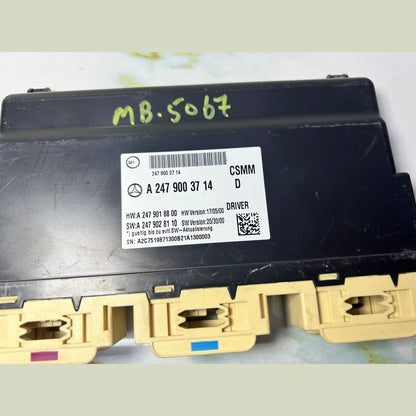 17-19 Mercedes Benz W247 CLA B-Class Driver Seat Control Module A247 9003714 OEM