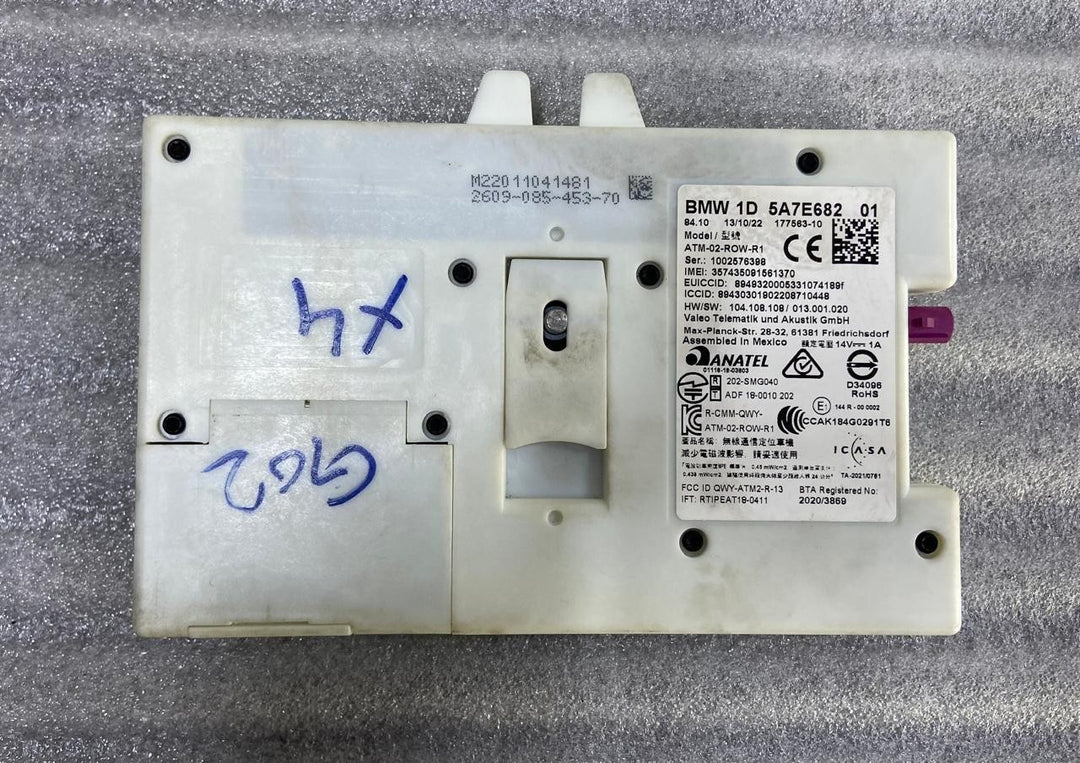 OEM BMW G01 X4 G02 ANTENA TELEMATICS CONTROL MODULE ECU 5A7E682