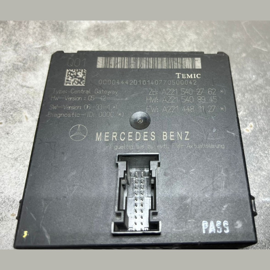 2007-2013 Mercedes-Benz W221 S-Class Gateway Control Module A221 5402762 OEM
