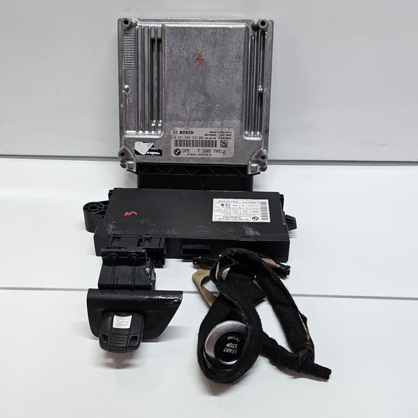 BMW Engine Control Unit DME ECU SET E90 N46N engine 7589705 BMW E90 E60 118i 120
