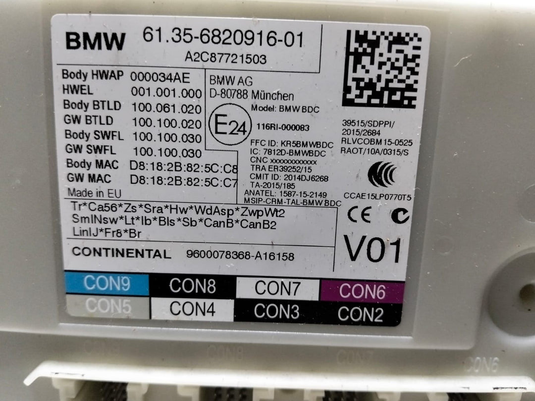 2016-2018 BMW 750 G12 750XI N63 Engine Control Module 8678936