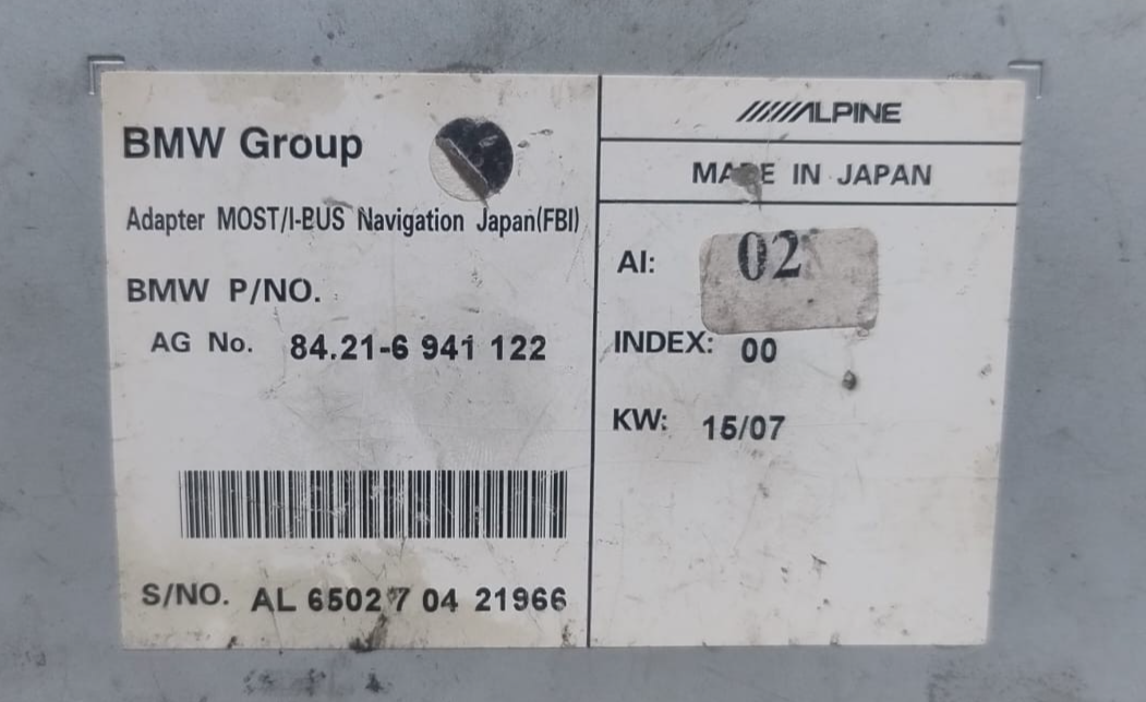 BMW E65 TELEPHONE ADAPTER NAVIGATION CONTROL UNIT MODULE JAPAN - 6941122