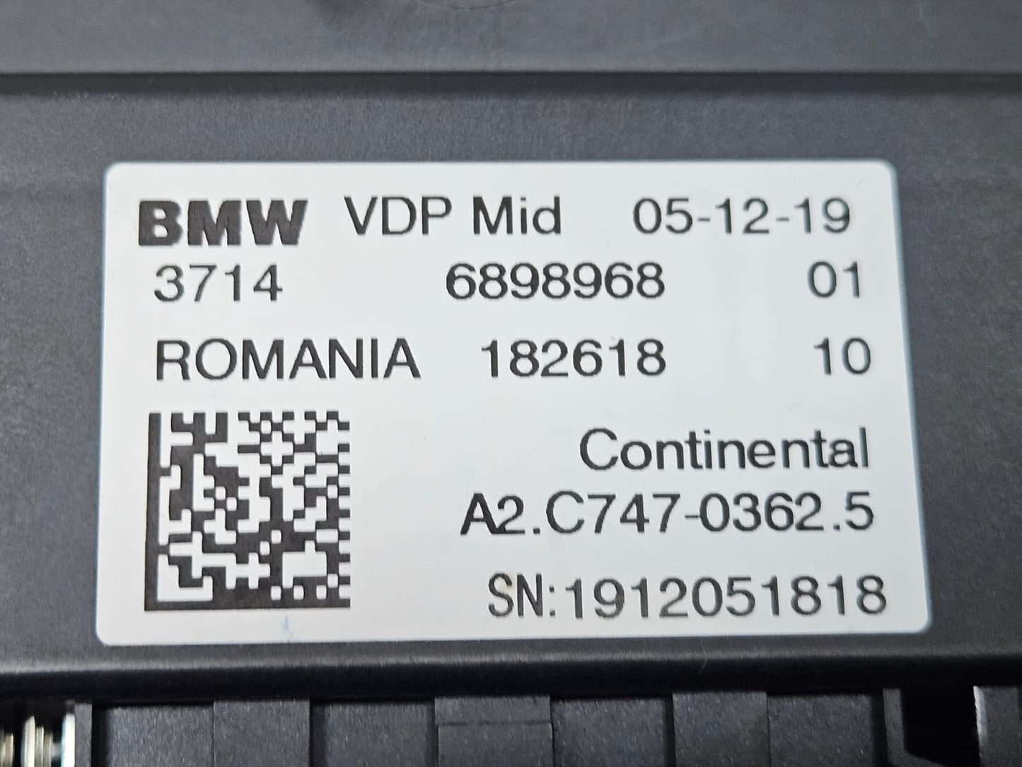 2020 BMW M8 X3 G01 Suspension Control Module 6898968 OEM