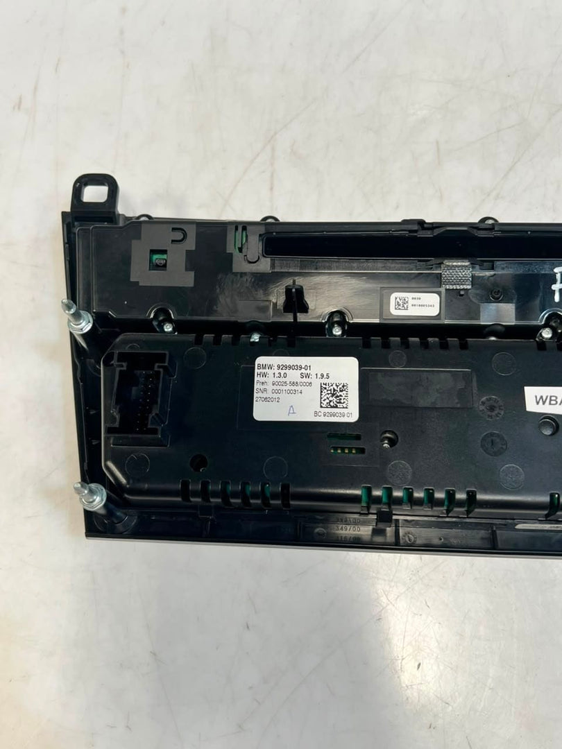 BMW 7 Series F01 F02 Climate Control Unit 9299039 OEM