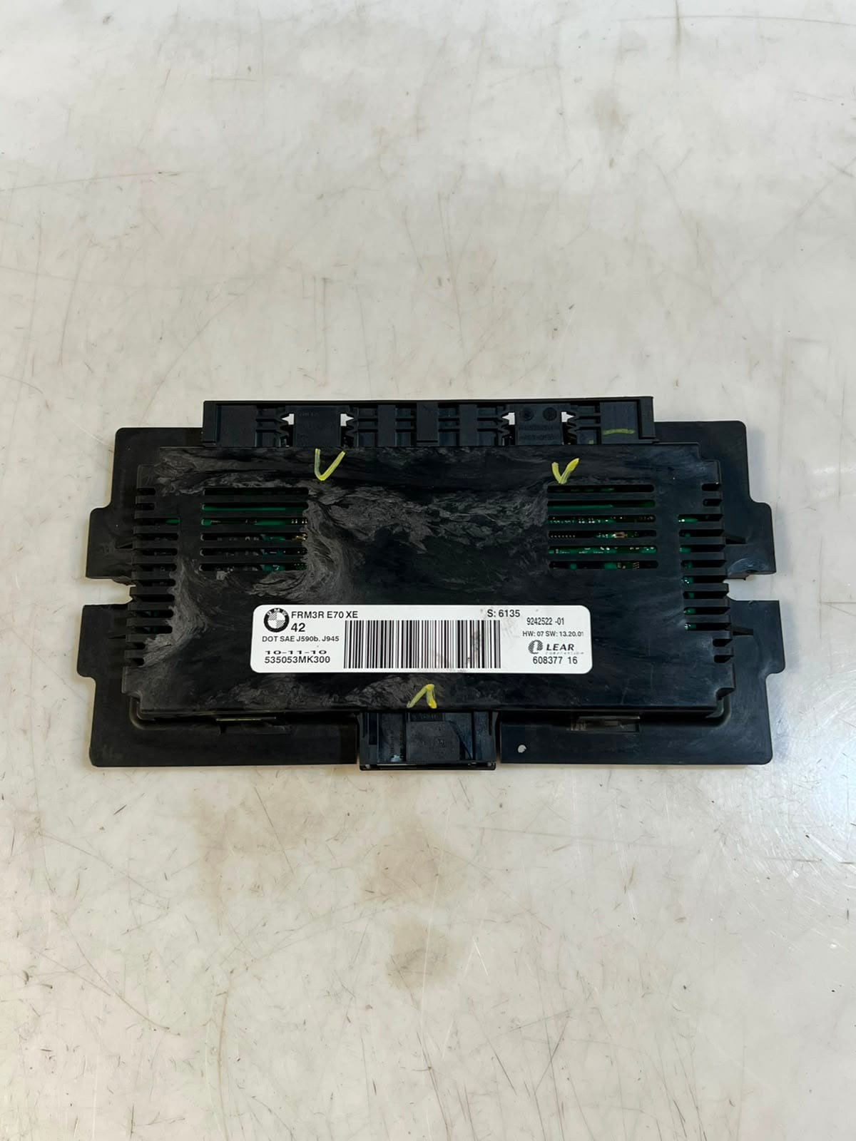 2007-2013 BMW X5 E70 E71 E72 FRM3R Headlight Control Module 9242522 OEM