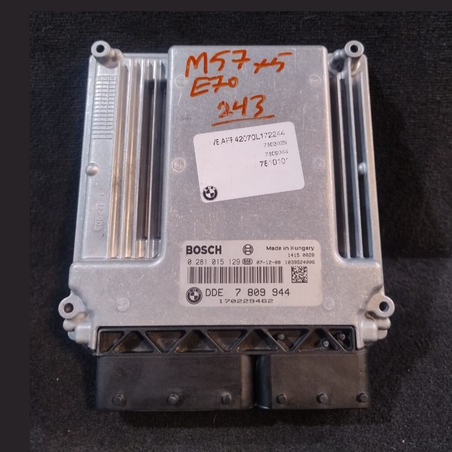 BMW X5 E70 E90 6 E60 3.0L M57 MOTORSTEUERGERÄT DDE ECU NUR - 7 809 944