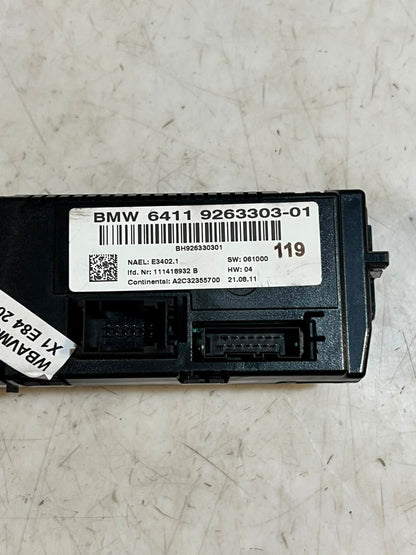 2010-2015 BMW X1 E84 E81 E82 E87 Air Conditioning Control Unit 9263303 OEM
