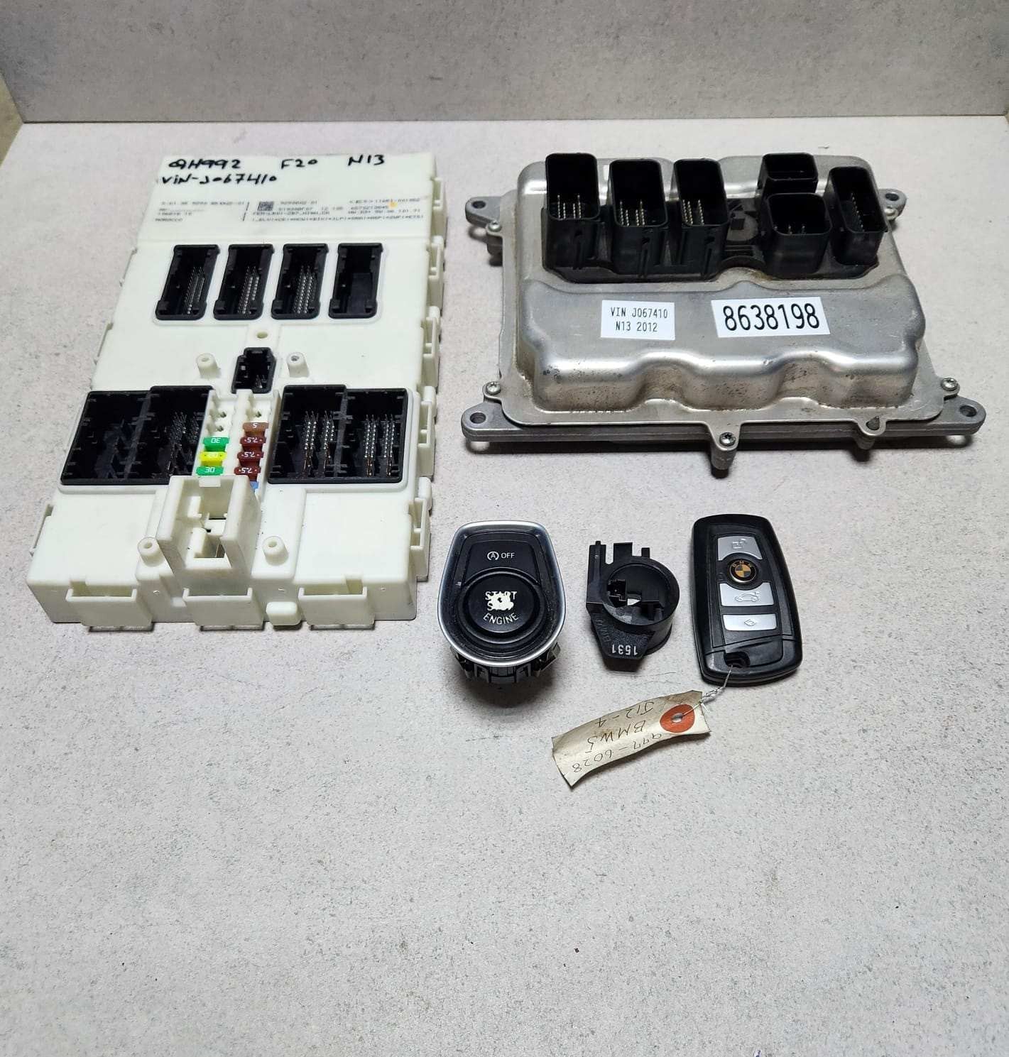 2012-2015 BMW 118i Engine Control Unit 8638198 N13 116i 316i F20 F30 ECU SET