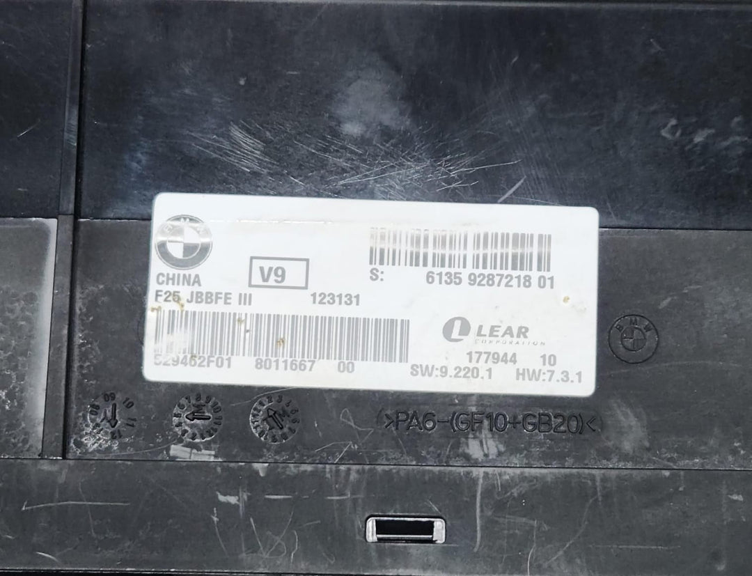 2011-2014 BMW X3 Body Control Module 9287218 X3 F25