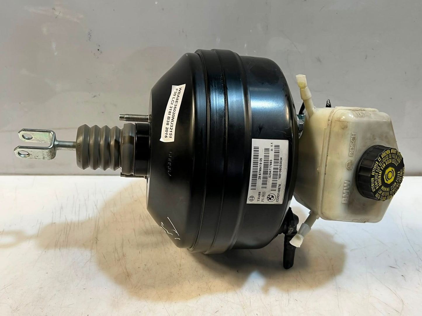2016 BMW 1' F20 F21 F30 B38 Brake Booster with Master Cylinder 29679841905