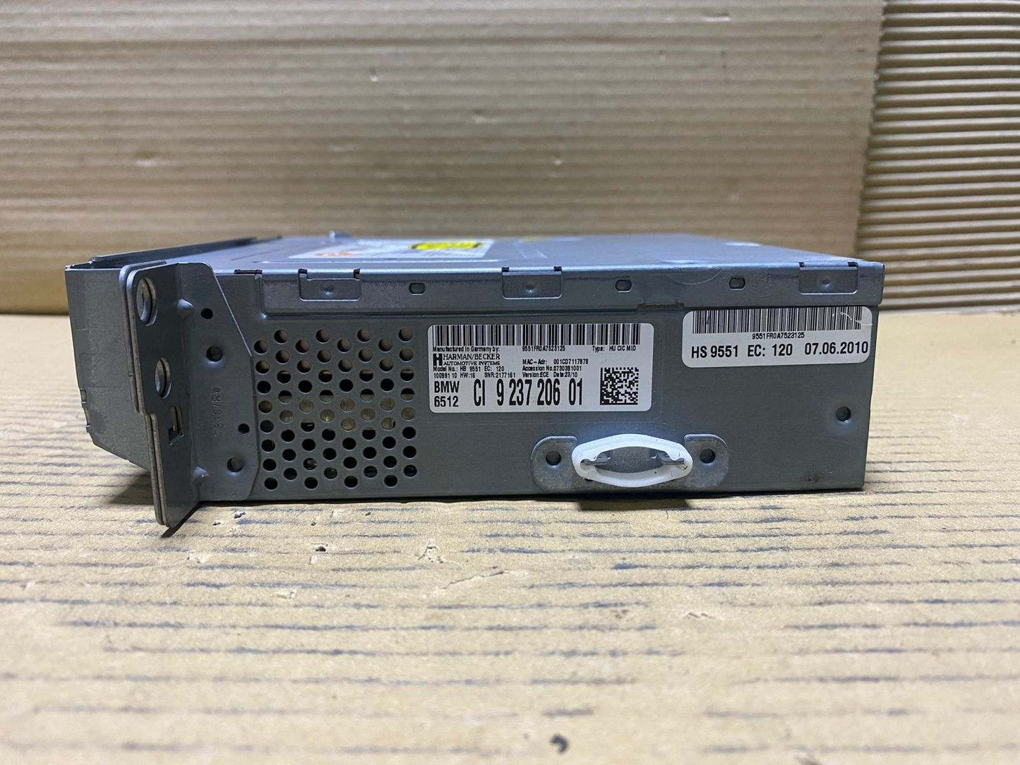 BMW Radio Player Head Unit 9237206 5 Series F07 F10 F11 F18 and 7 Series F01 F02