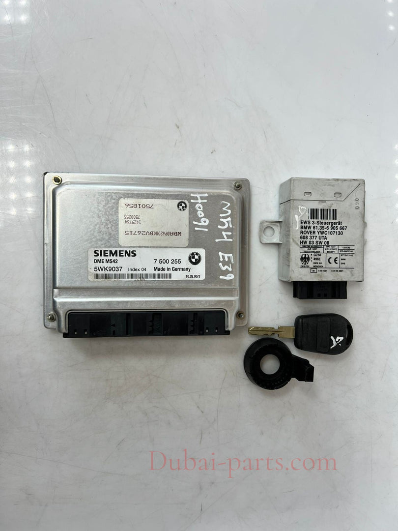 BMW 3 Series E46 328ci M52 Engine ECU Lockset DME 5WK9037 7500255