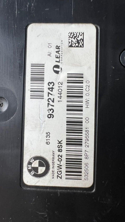 2012-16 BMW M5 Central Gateway Module 9372743 F10 F11 