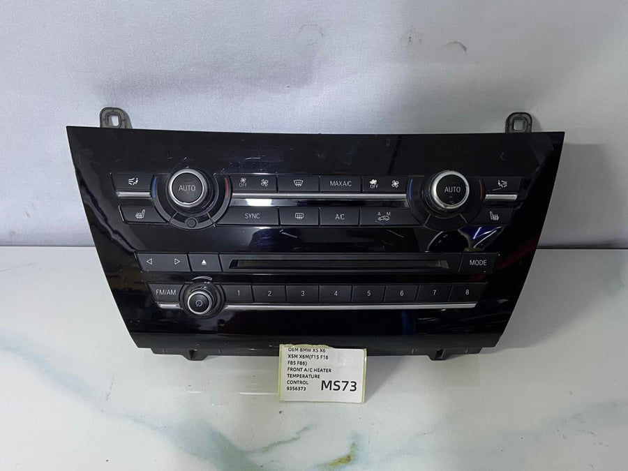 OEM BMW X5 X6 F15 F16 F85 F86 FRONT A/C HEATER TEMPERATURE CONTROL 9356373
