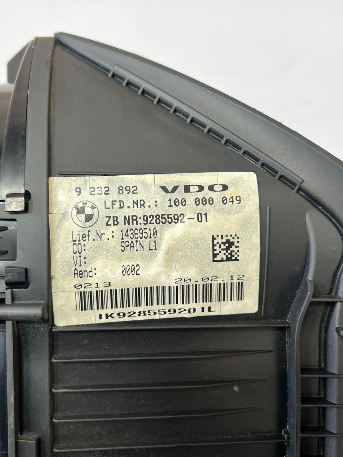 2012-2020 BMW 118i 1-Series F20  N13B16 SPEEDOMETER Instrument Cluster 9285592