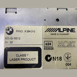 OEM BMW F10 530d Alpine Radio CD Disc Player Head Unit (9294210, 2013)