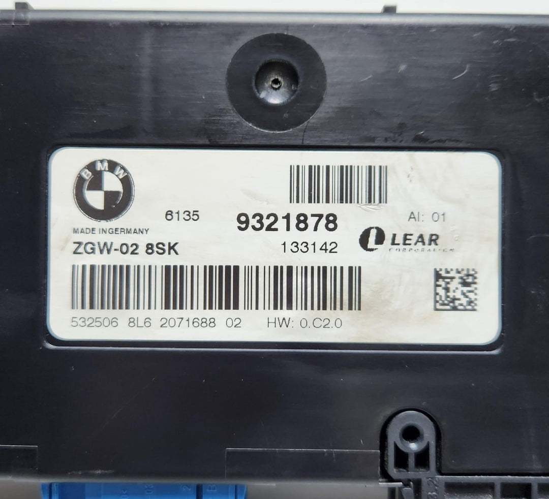 2013-2015 BMW 750i Central Gateway Control Module 9321878 5 Series F10 F11 OEM