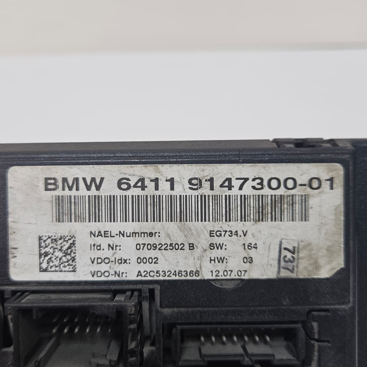 2007 BMW 328i, 335i, E92 Climate Control Unit 9147300