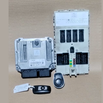 BMW 1 SERIES F20 LCI  116D ECU B37 ENGINE IGNITION KIT OEM+ KEY OEM  8589141