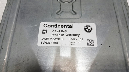 BMW 1,3 SERIES X1 E84 Z4 E89 N52N ENGINE CONTROL UNIT ECM DME MSV80.0 7624048