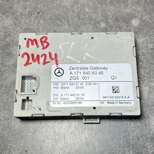 05-11 Mercedes-Benz R171 SLK350 Central Gateway Control Module A171 5405045 OEM