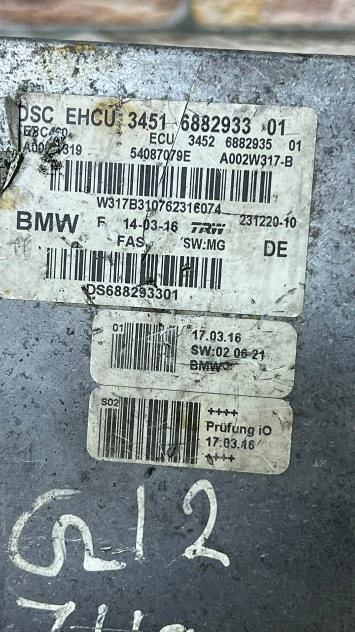 2016-2019 BMW G11 G12 740i Abs Hydraulic Control Unit 6882933 OEM