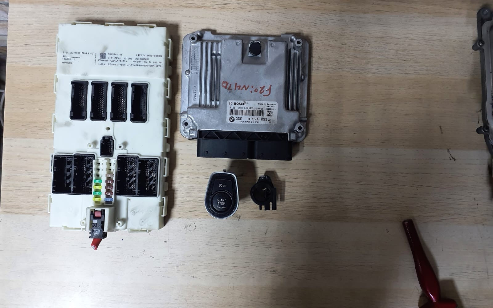 BMW 1 Series F20 116d N47D Diesel ECU DDE CAS3 Kit NO KEY OEM 8574095