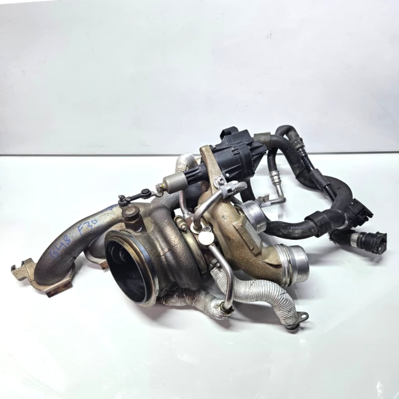 7637563-2017-2021 BMW X1 X3 F30 230i B48 Engine Turbocharger Hybrid OEM