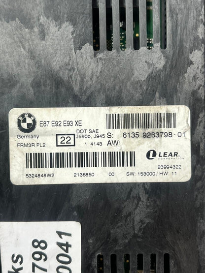 2012-2013 BMW 1' 3' 320i E92 E93 E87 Footwell Light Control Module 9263798 OEM