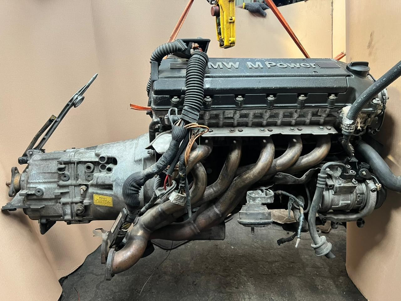 BMW E36 M3 S50B30 3.0L Complete Engine & Manual Gearbox 75K KM 50030546 OEM