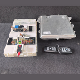 BMW HYBRID F10 F30 N55 ENGINE CONTROL UNIT  ECU KIT DME WITH KEY - 7649279