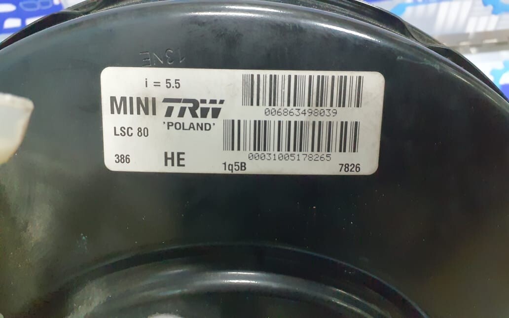 Mini Cooper R55 R56 R57 R60 Brake Servo Unit Master Cylinder 6863498