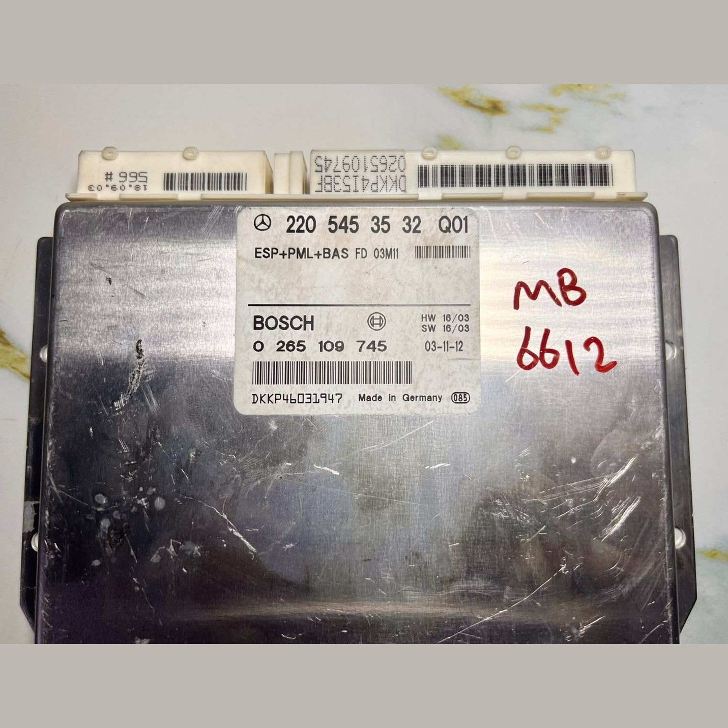 1998-1999 Mercedes-Benz S420 Control Unit A 220 545 35 32