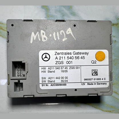 Mercedes Central Gateway Control Module A2115405645 W211 E-Class and CLS