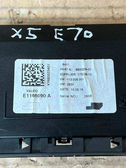 2016 BMW 2 Series F20 F21 E70 X5 F22 F23 Air Conditioning Control Module 6820234