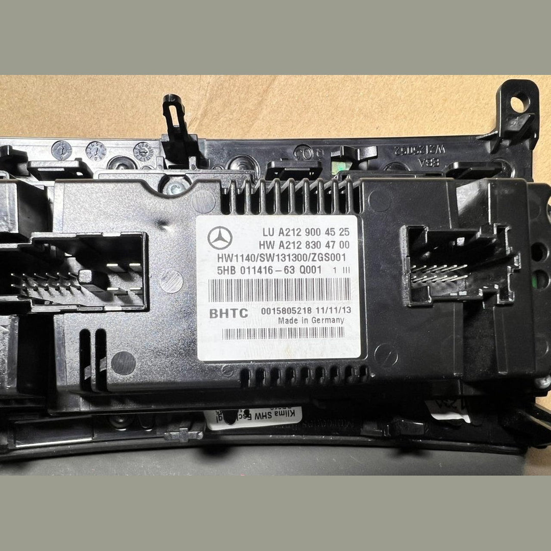 MERCEDES-BENZ E-CLASS W212 CLIMATE A/C AIR CONDITION CONTROL PANEL A212 9004525