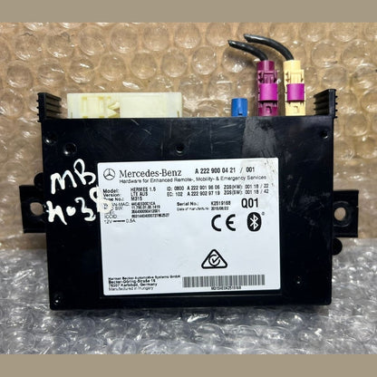 15-21 Mercedes-Benz W222 S-Class Bluetooth Telematics Module A222 9000421 OEM