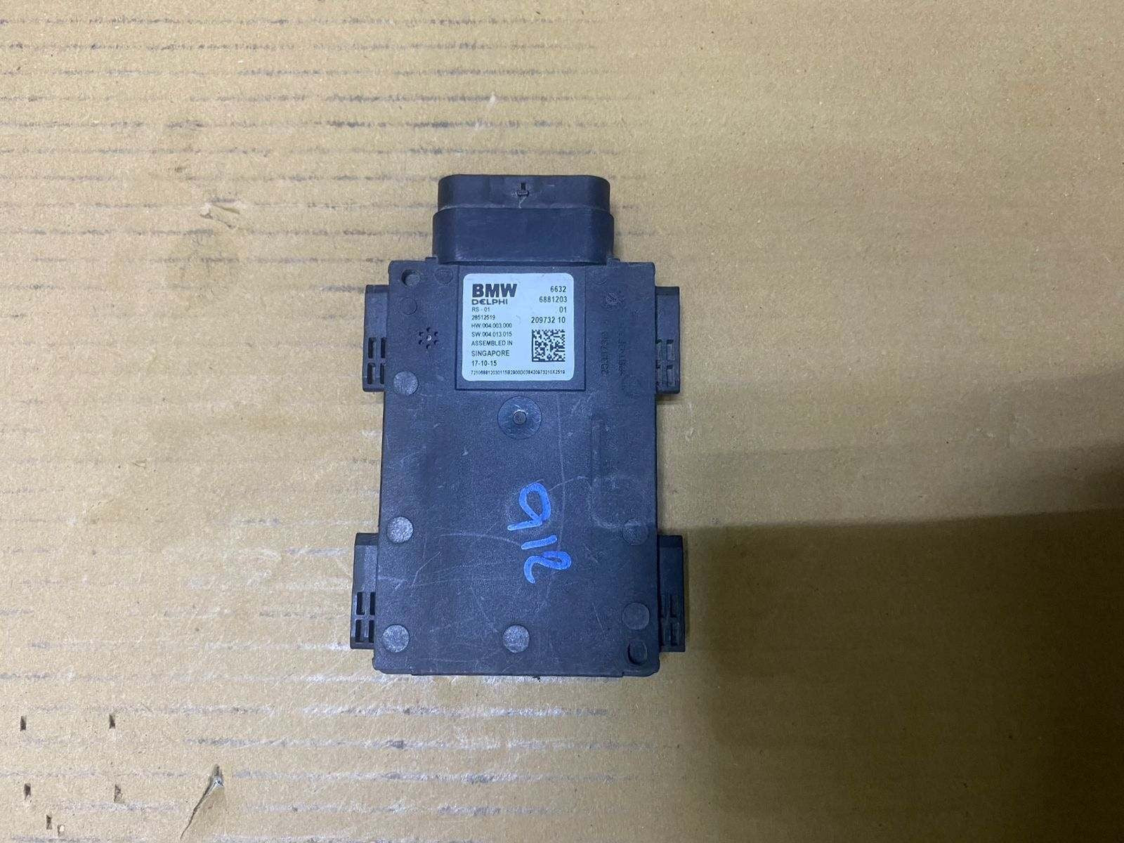2016 BMW 750Li Blind Spot Radar Control Module 6881203 5 Ser G30 and 7 Ser G11 G