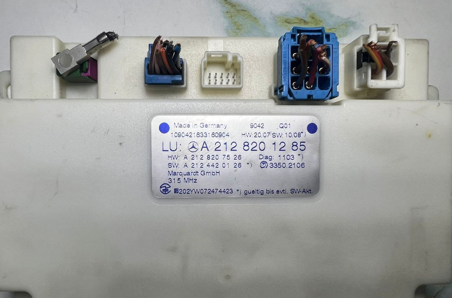 Mercedes-Benz W212 E-Class E350 Keyless Go Entry Control Module A212 8201285 OEM