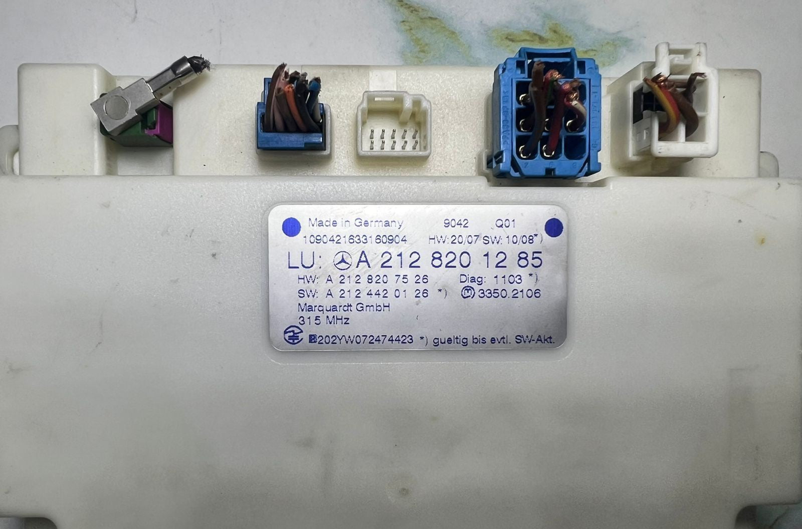 Mercedes-Benz W212 E-Class E350 Keyless Go Entry Control Module A212 8201285 OEM