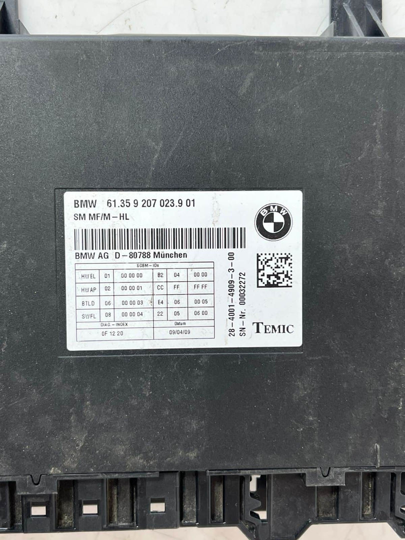 2009-2012 BMW 750i F01 7 Series Seat Control Module 9207023 OEM