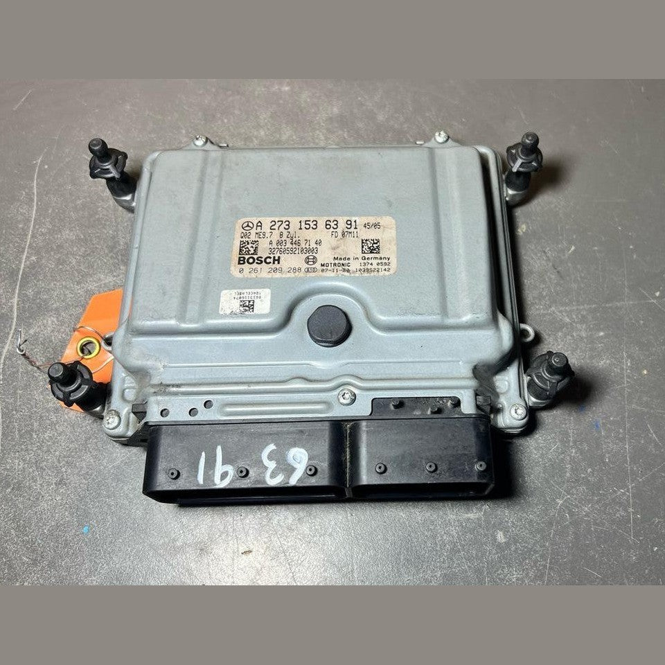 07-12 Mercedes W164 GL ML GLE ECU Engine Control Module Unit A273 1536391 OEM